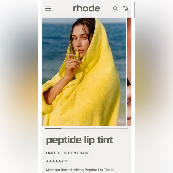 rhode skin Accessories - Rhode Peptide Lip Tint Lemontini BNWT